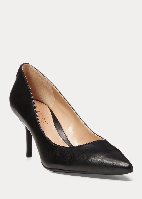 Ralph Lauren Lanette Læder Pumps Dame Danmark (PJFXL8394)